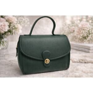 Emerald Dark Green Coach Gorgeous Manor Bag